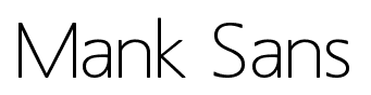 Mank Sans font