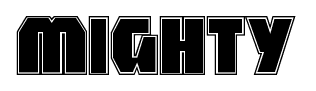 Mighty font