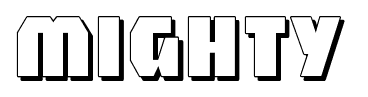 Mighty font