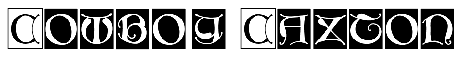 Cowboy Caxton font