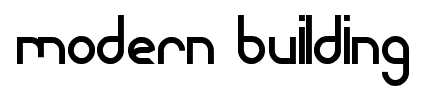 modern building font
