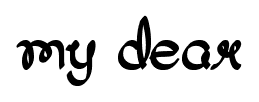 my dear font