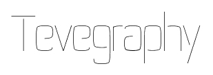 Tevegraphy font