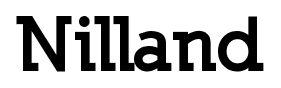Nilland font