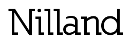 Nilland font