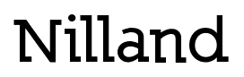 Nilland font
