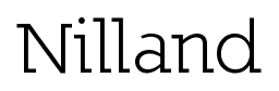 Nilland font