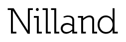 Nilland font