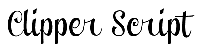 Clipper Script font
