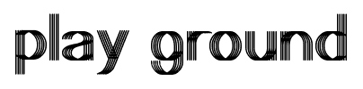 play ground font