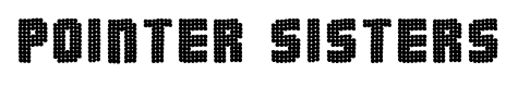 Pointer Sisters font