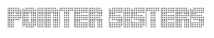 Pointer Sisters font