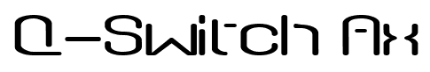 Q-Switch Ax font