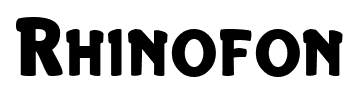 Rhinofon font