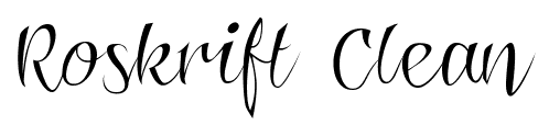 Roskrift Clean font