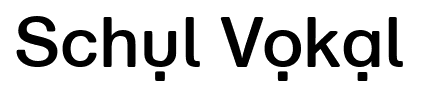 Schul Vokal font