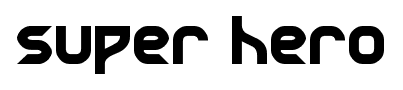 super hero font