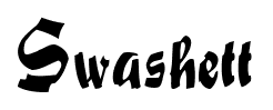 Swashett font