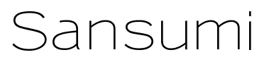 Sansumi font