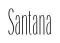 Santana font