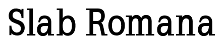 Slab Romana font