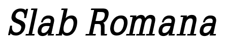 Slab Romana font
