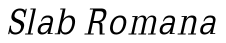 Slab Romana font