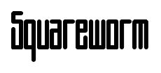 Squareworm font