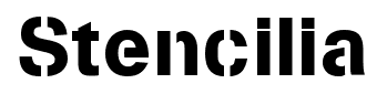 Stencilia font