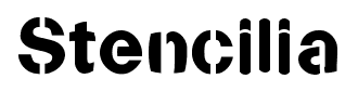 Stencilia font