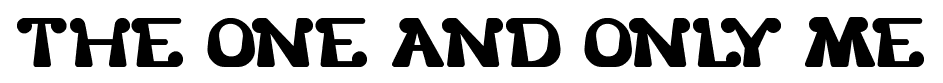 the one and only me font