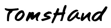 TomsHand font
