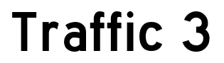 Traffic 3 font