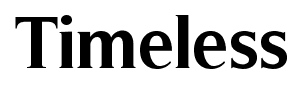 Timeless font