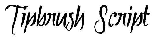 Tipbrush Script font