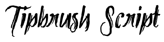 Tipbrush Script font