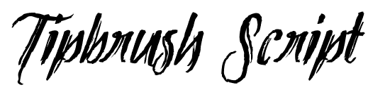Tipbrush Script font