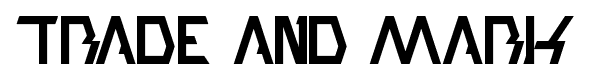trade and mark font