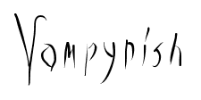 Vampyrish font