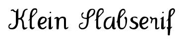 Klein Slabserif font