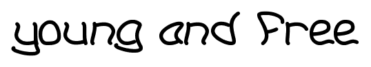 young and free font