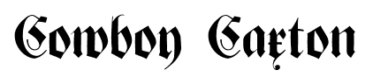 Cowboy Caxton font
