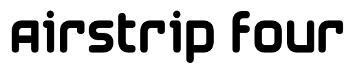 Airstrip Four font