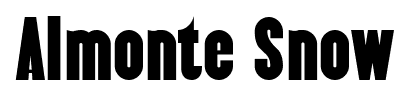 Almonte Snow font
