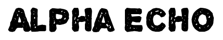 Alpha Echo font