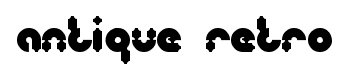 antique retro font