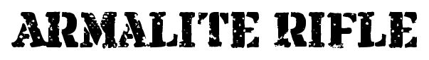 Armalite Rifle font