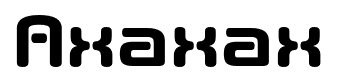 Axaxax font