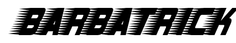 Barbatrick font