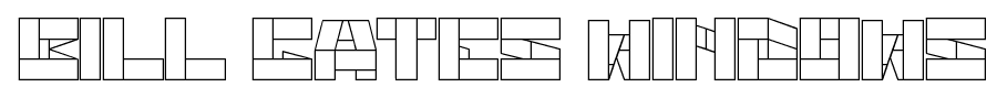 bill gates windows font